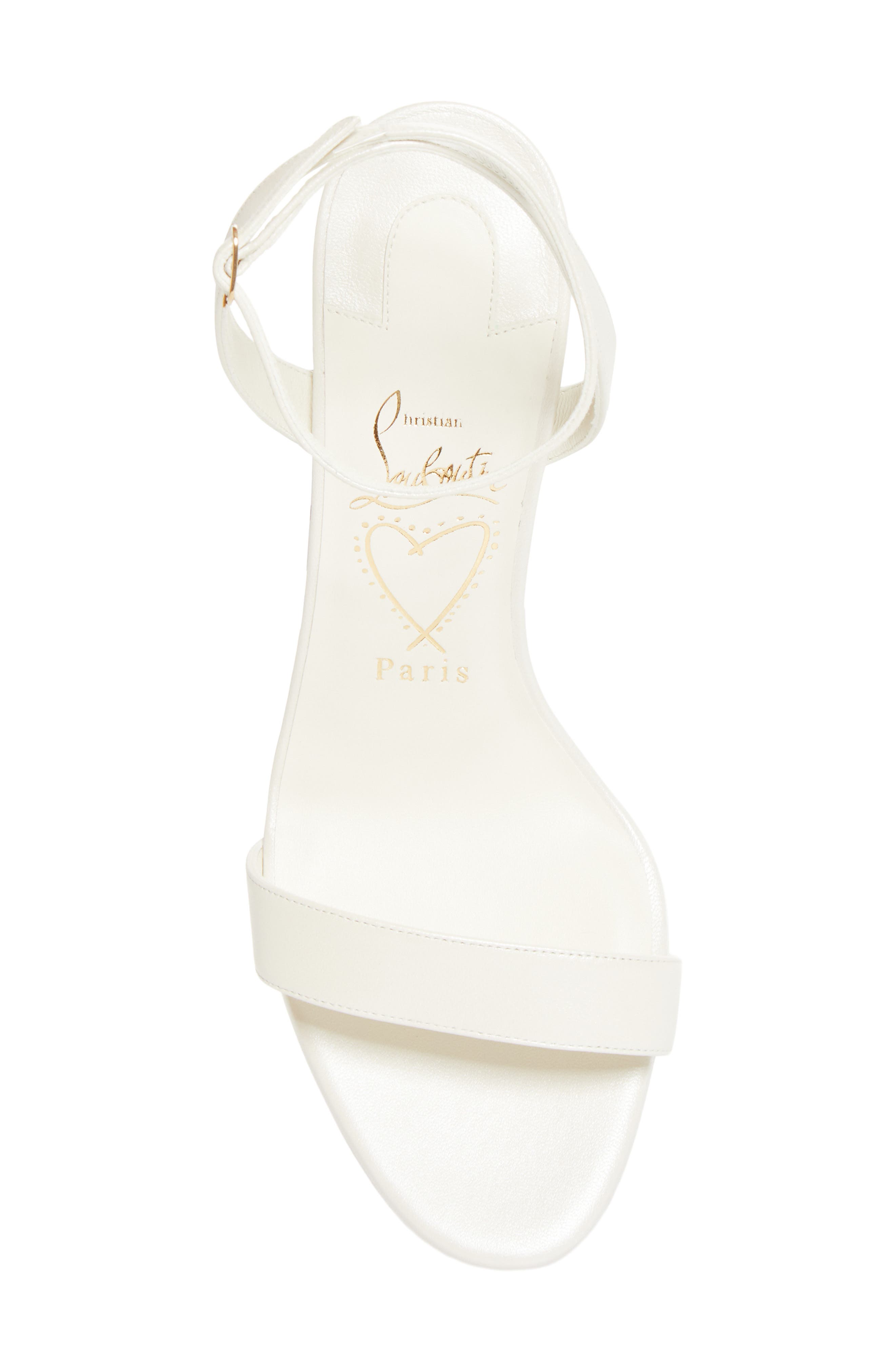 Miss Z Ankle Strap Sandal, Alternate, color, BIANCO/ SNOW