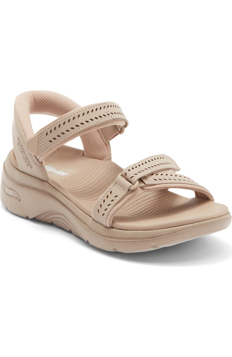 SKECHERS Go Walk Arch Fit Slip-On Sandal, Main, color, Taupe