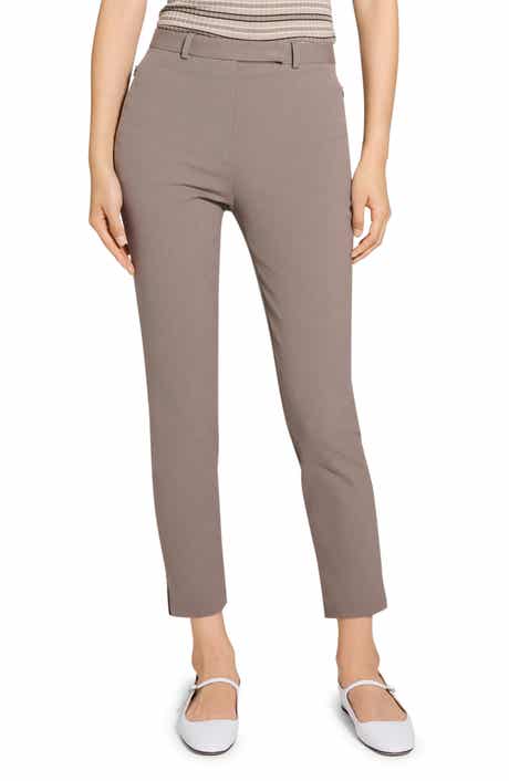 Theory Bistretch High Waist Taper Pants