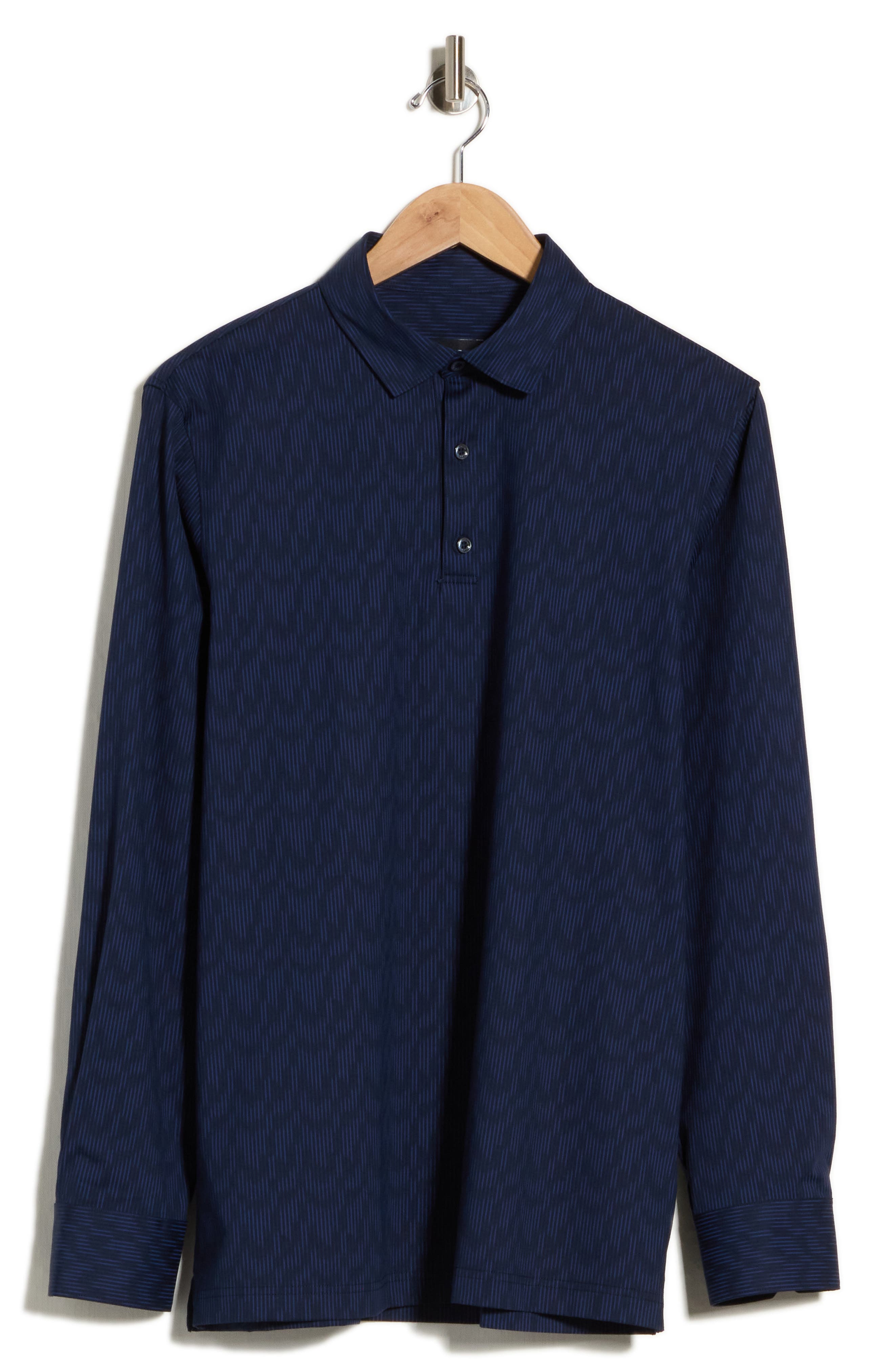 OoohCotton Tech Long Sleeve Polo