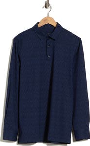 Bugatchi OoohCotton Tech Long Sleeve Polo