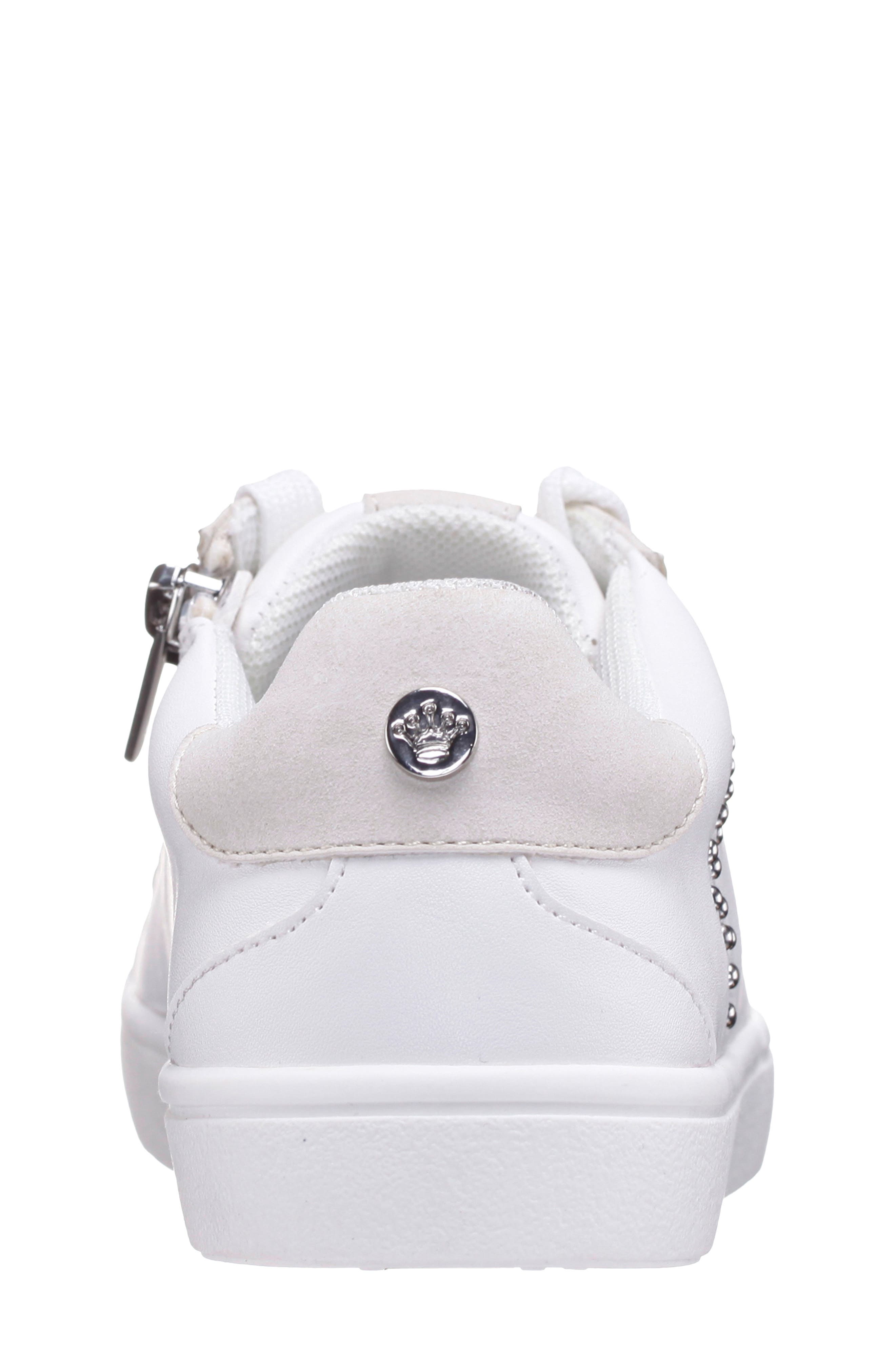 Nina Kids' Zicky Low Top Sneaker, Alternate, color, White Smooth