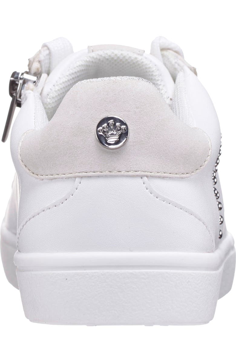 Nina Kids' Zicky Low Top Sneaker, Alternate, color, White Smooth