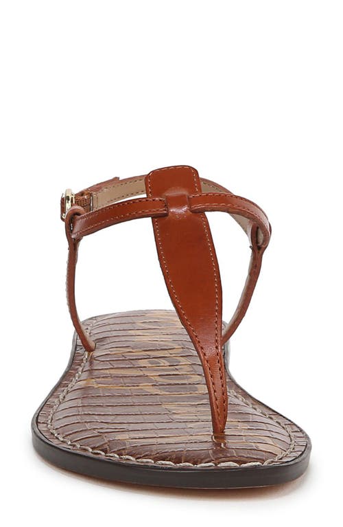 Sam Edelman Gigi Thong Sandal Kona Brown Leather In Kona Brown New