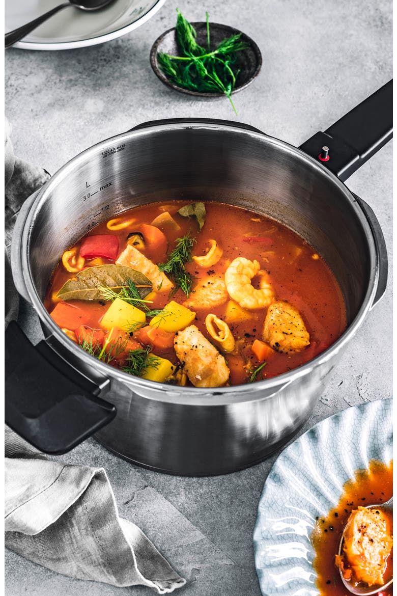 Vitaquick Premium Pressure Cooker Set and Glass Lid, Alternate, color, Stainless Steel