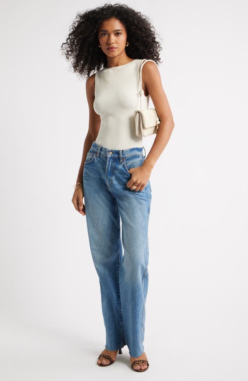 Open Edit Luxe Sculpt Rib Sweater Tank