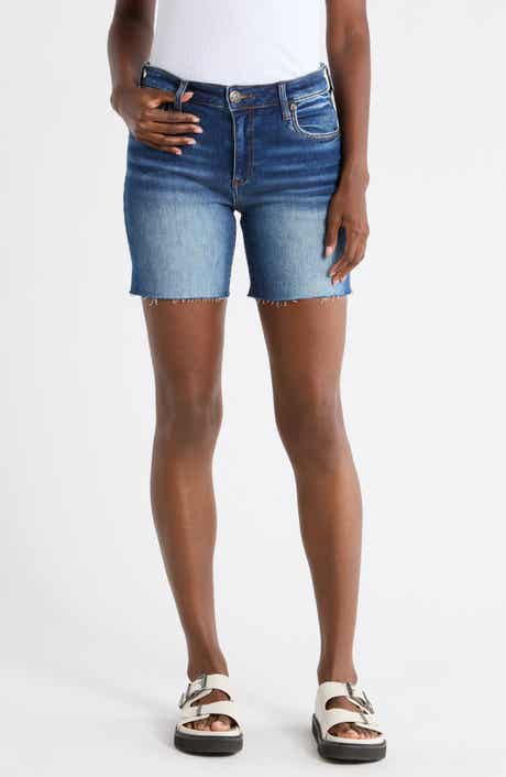 KUT from the Kloth Kity Raw Hem Denim Shorts