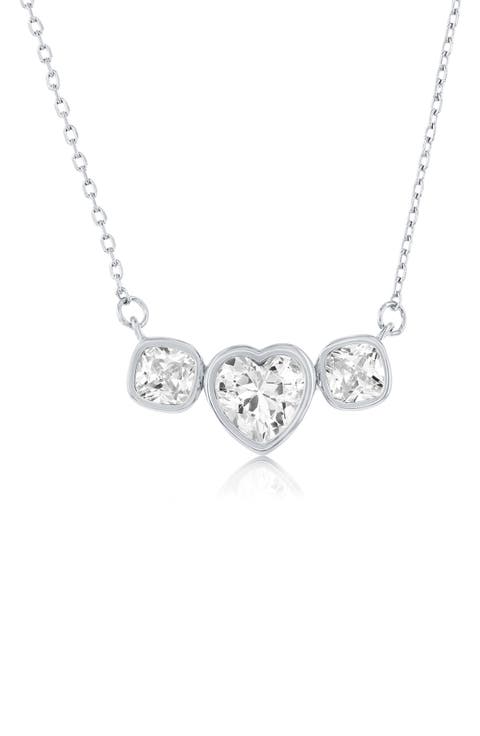 Heart Cubic Zirconia Pendant Necklace