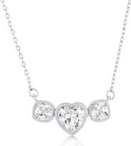 SIMONA Heart Cubic Zirconia Pendant Necklace