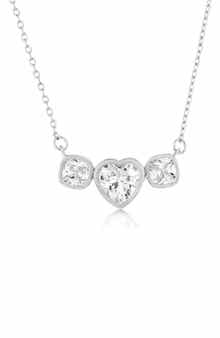 SIMONA Heart Cubic Zirconia Pendant Necklace