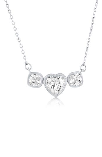Simona Heart Cubic Zirconia Pendant Necklace