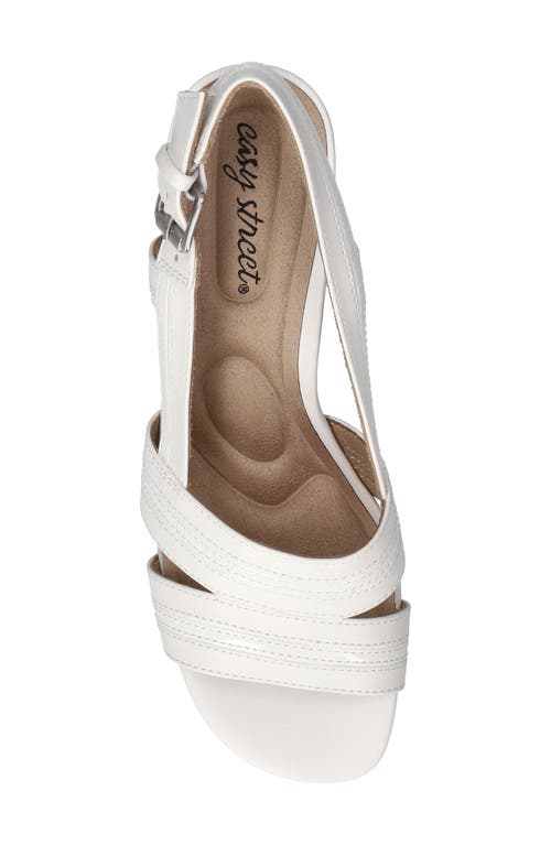 Shop Easy Street Meghan Slingback Sandal In White