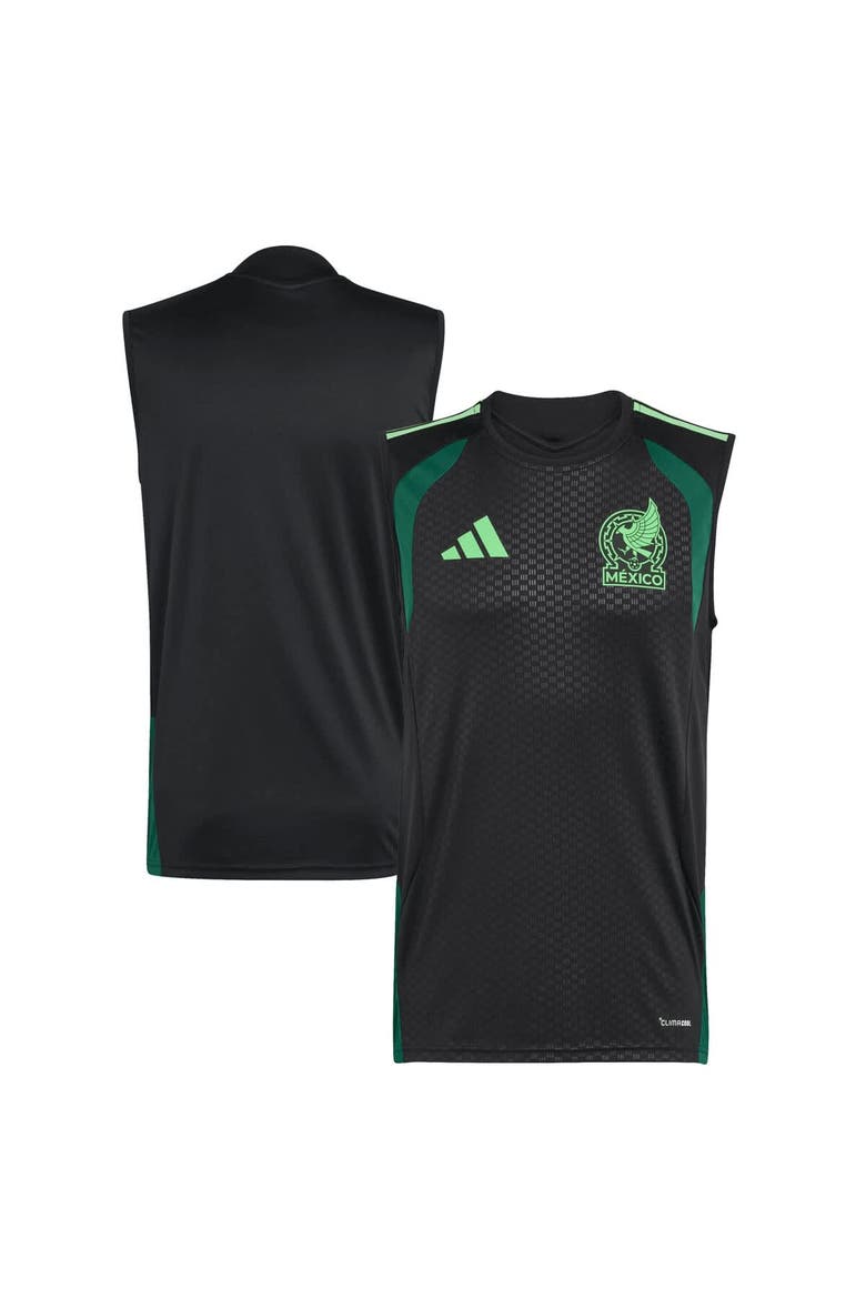 Men's adidas  Black Mexico National Team FIFA x World Cup 2026 Sleeveless Training Jersey, Main, color, Black