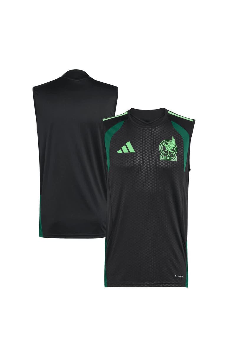 adidas Men's adidas  Black Mexico National Team FIFA x World Cup 2026 Sleeveless Training Jersey, Main, color, Black