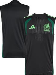 adidas Men's adidas  Black Mexico National Team FIFA x World Cup 2026 Sleeveless Training Jersey