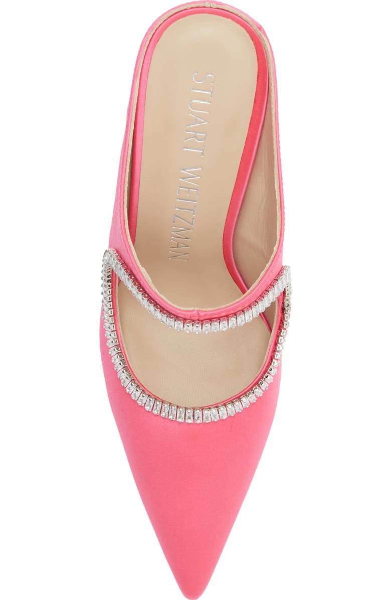 Stuart Weitzman X Curve Crystal Slingback Pump, Alternate, color, Magenta/ Clear/ Magenta