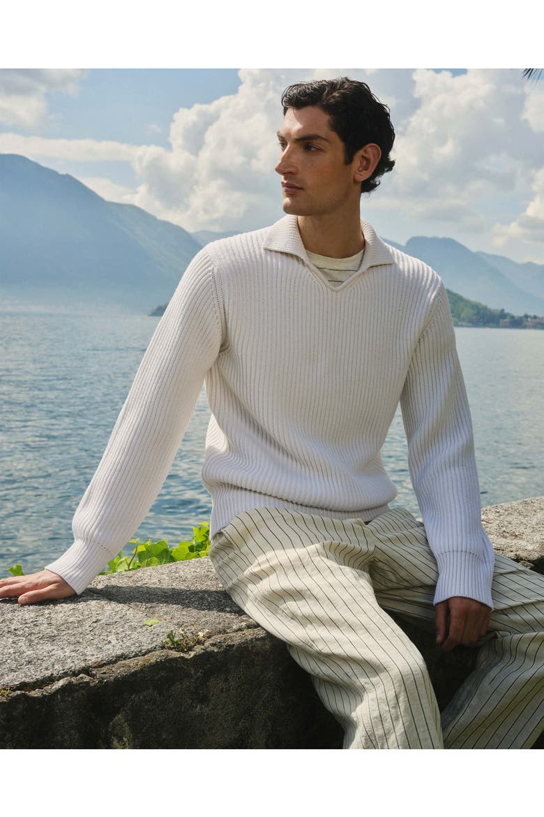 Callahan Merino Wool Rib Jumper, Alternate, color, THASOS BEACH