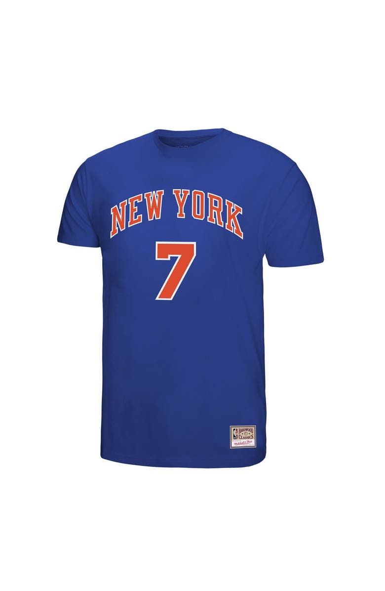 Mitchell & Ness Men's Mitchell & Ness Carmelo Anthony Royal New York Knicks Hardwood Classics Retro Name & Number T-Shirt, Alternate, color, Royal