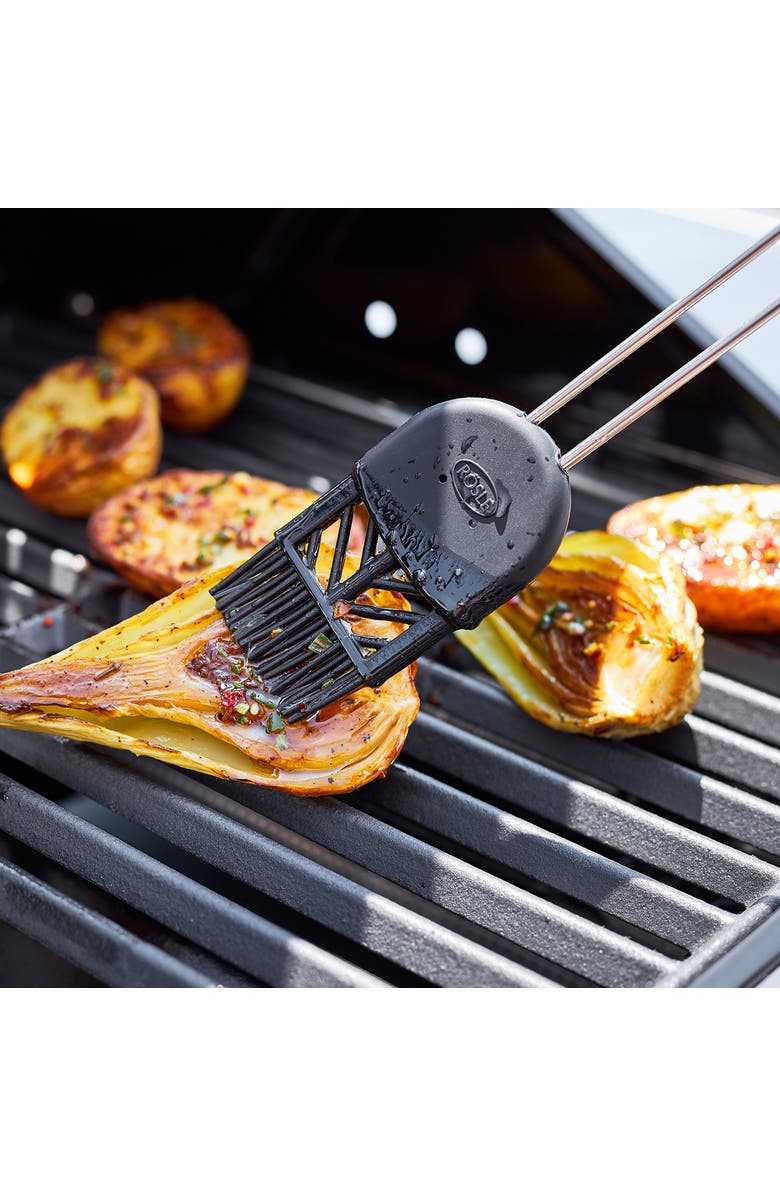 Rosle Stainless Steel & Silicone Pastry Brush, 1.8-Inch, Alternate, color, Silver