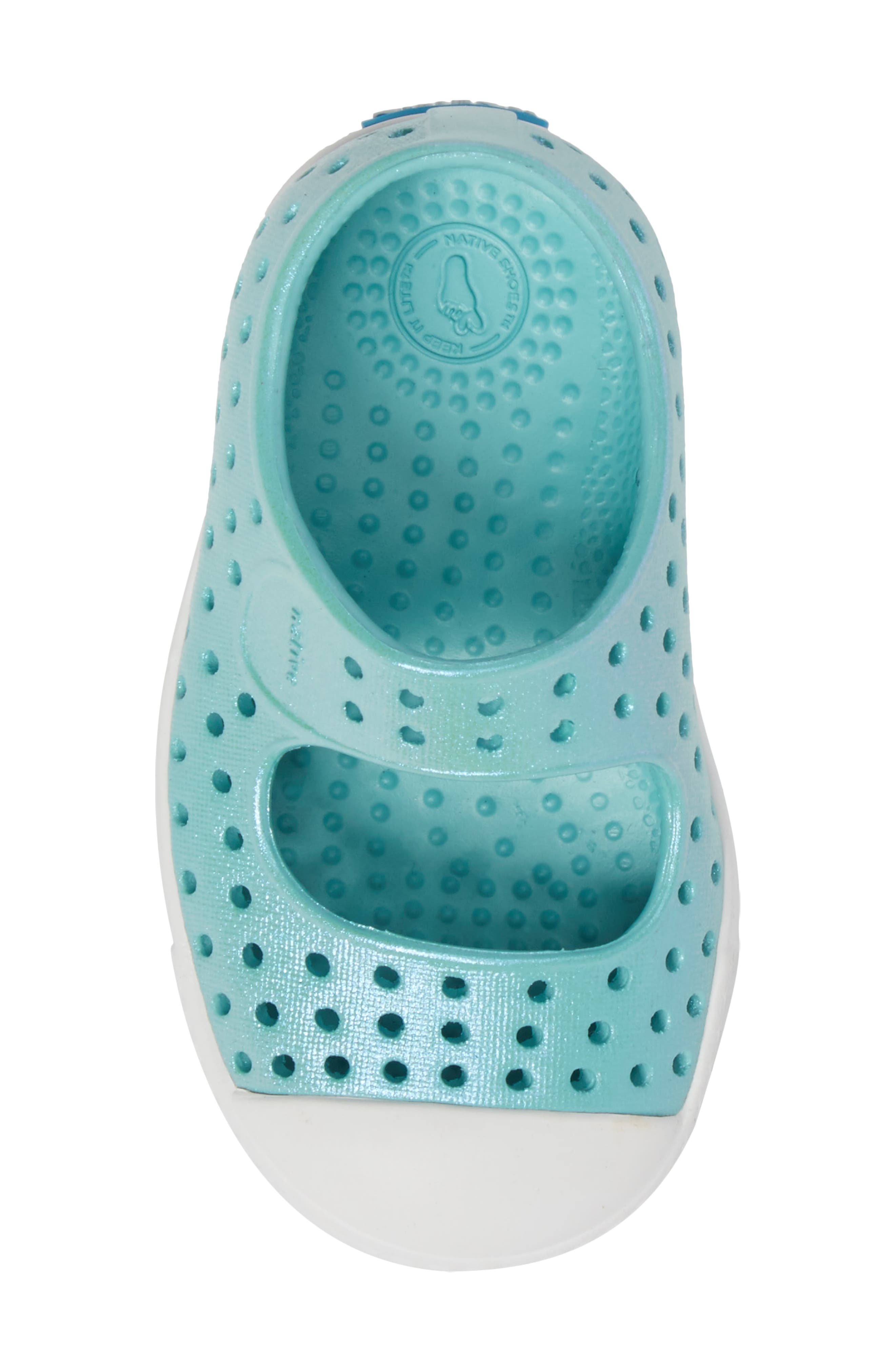 Juniper Perforated Mary Jane, Alternate, color, POOL BLUE/ SHELL WHITE/ GALAXY