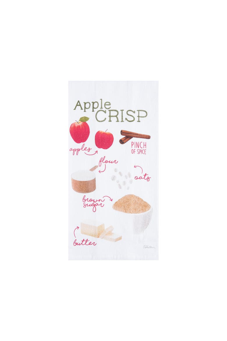 Apple Cider Crisp & Streusel Towel Set of 3, Alternate, color, White