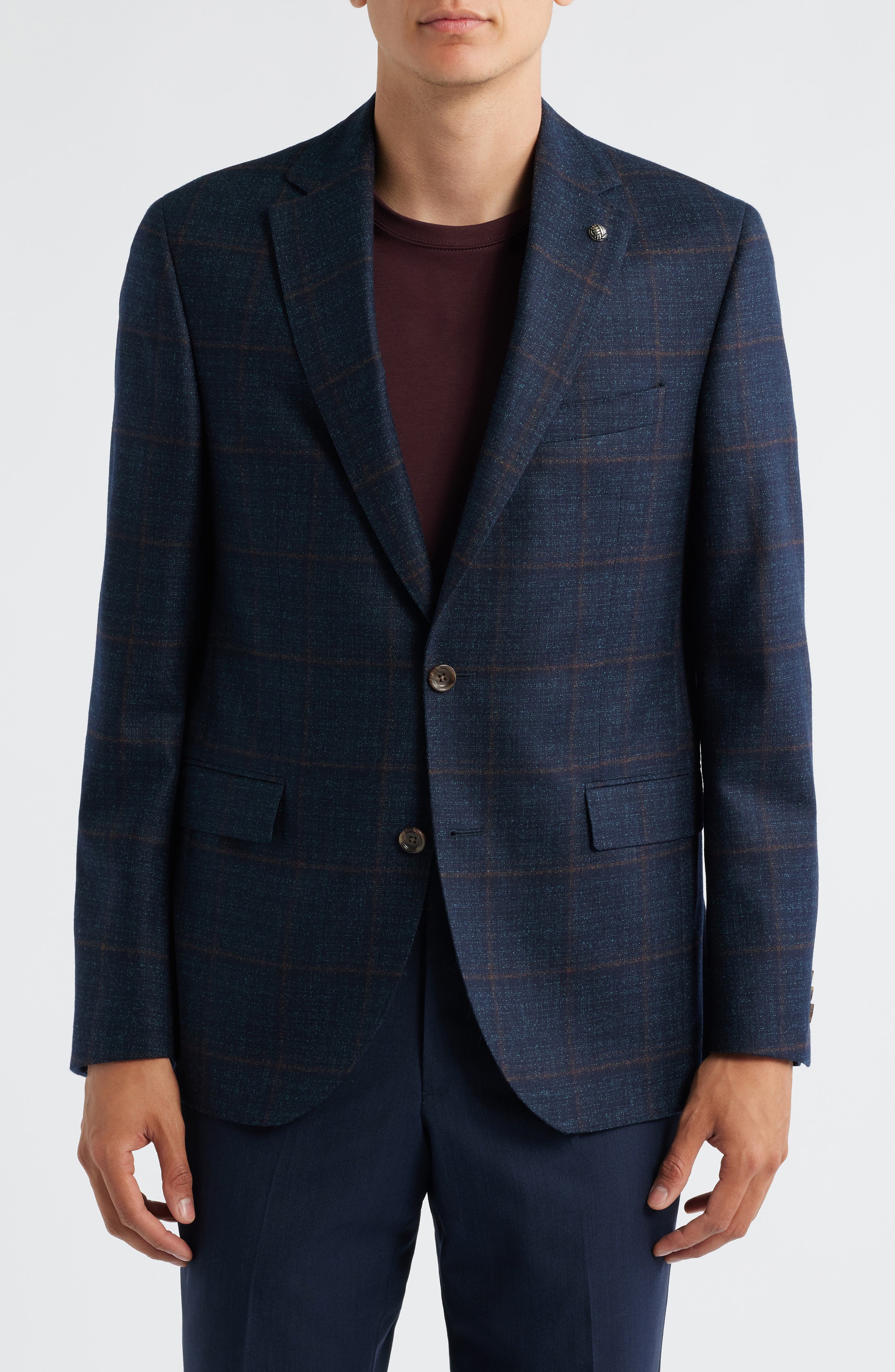 Jack Victor Esprit Deco Check Wool Mélange Sport Coat