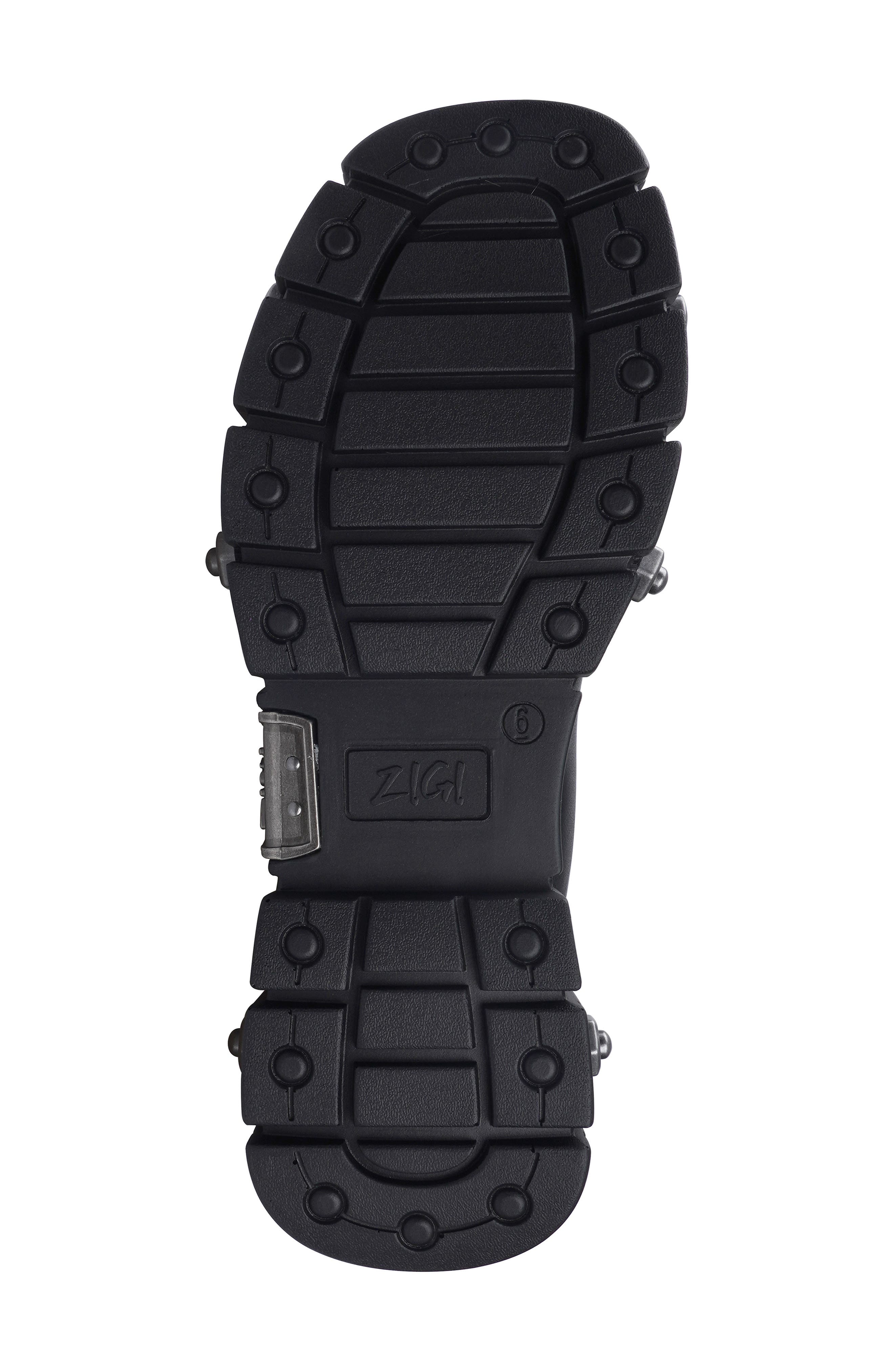 ZIGI Nefeli Wedge Combat Boot, Alternate, color, Black Leather