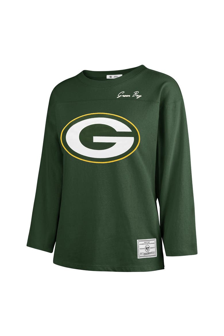 Women's '47 Green Green Bay Packers Game Nod Timeless Long Sleeve T-Shirt, Alternate, color, Green