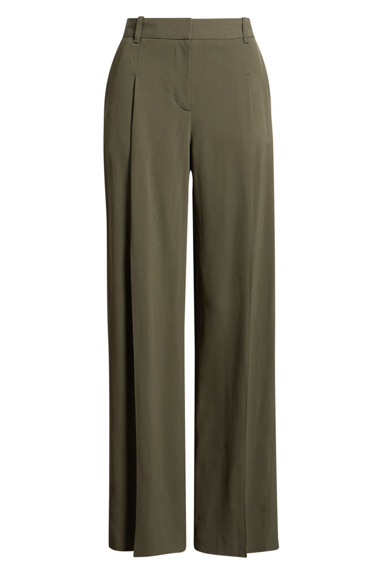 Tiana Pinstripe Wide Leg Pants, Alternate, color, TEA LEAF STRIPE