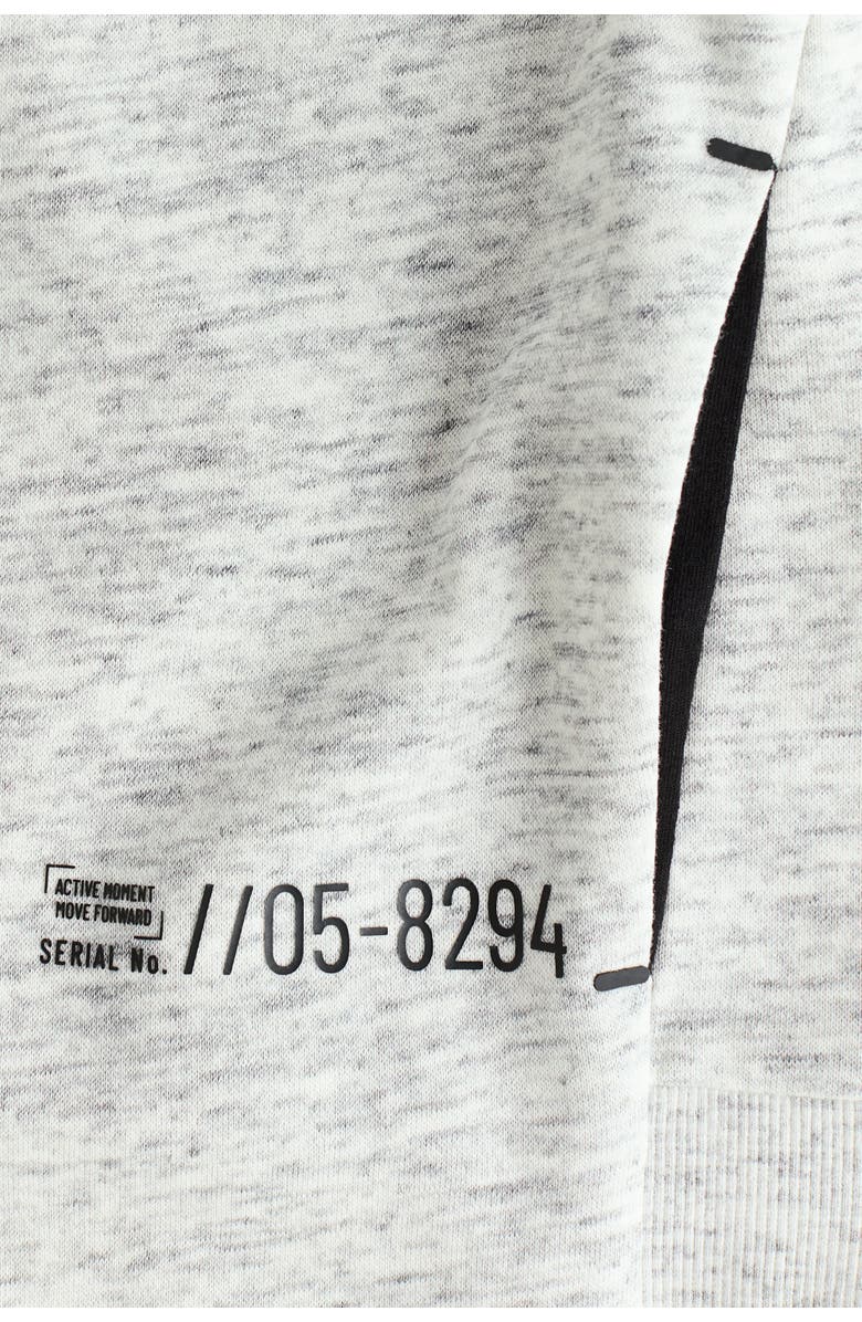 H&M Zip-through Hoodie, Alternate, color, Light Gray Melange