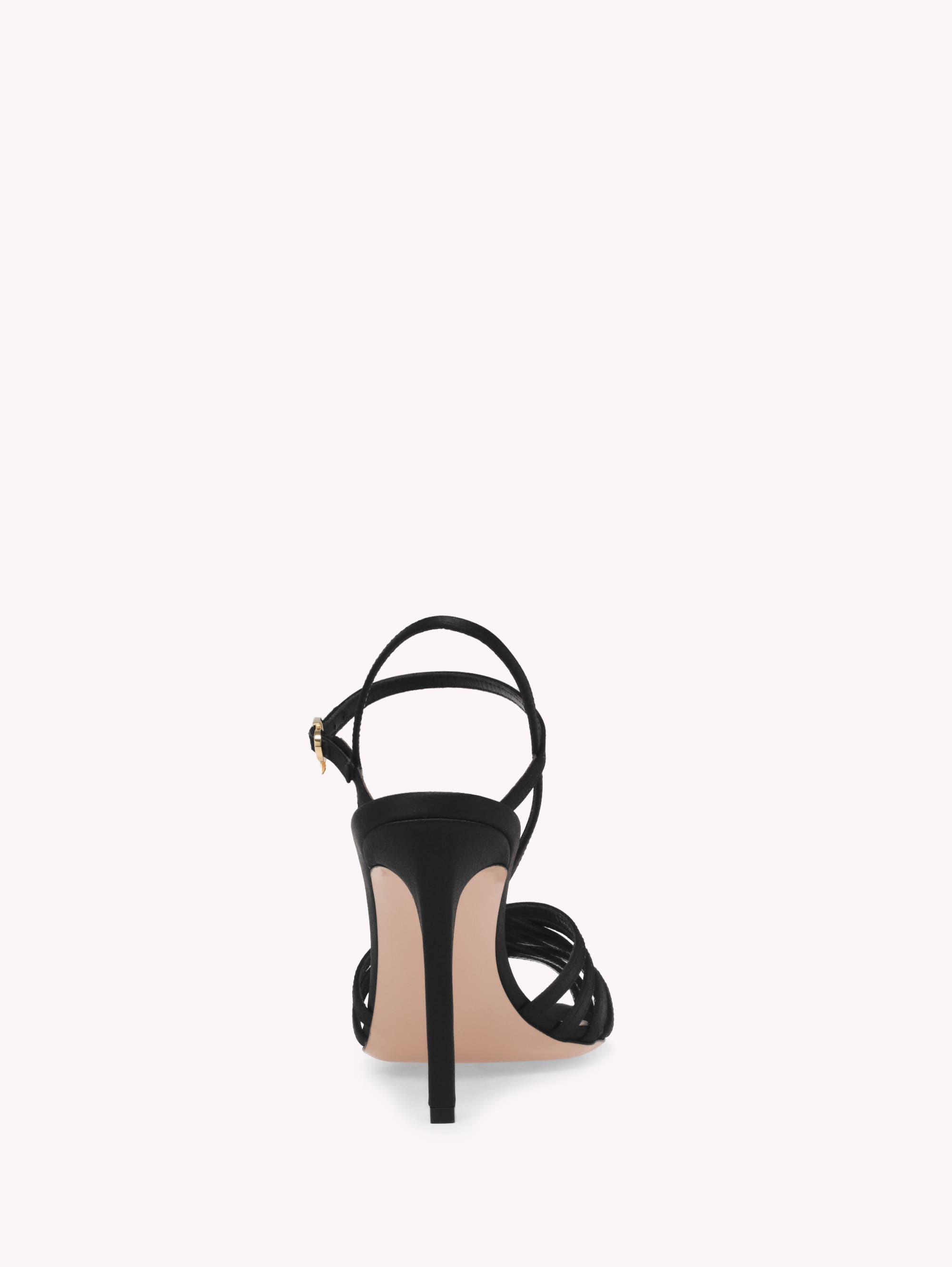 Gianvito Rossi Kerry Sandal, Alternate, color, Black Fabric