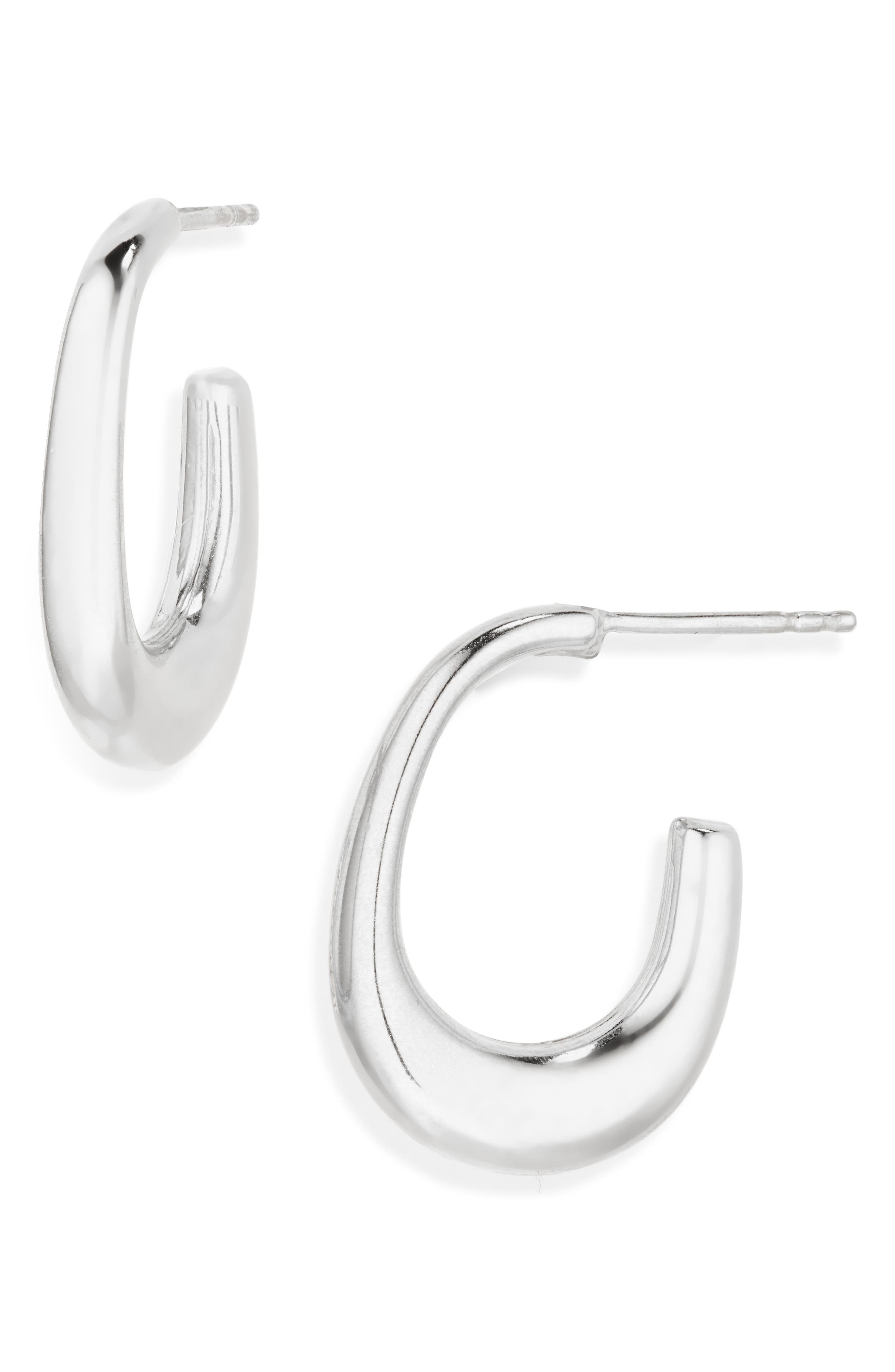 ARGENTO VIVO Tapered Oblong Hoop Earrings