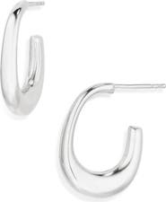 ARGENTO VIVO Tapered Oblong Hoop Earrings