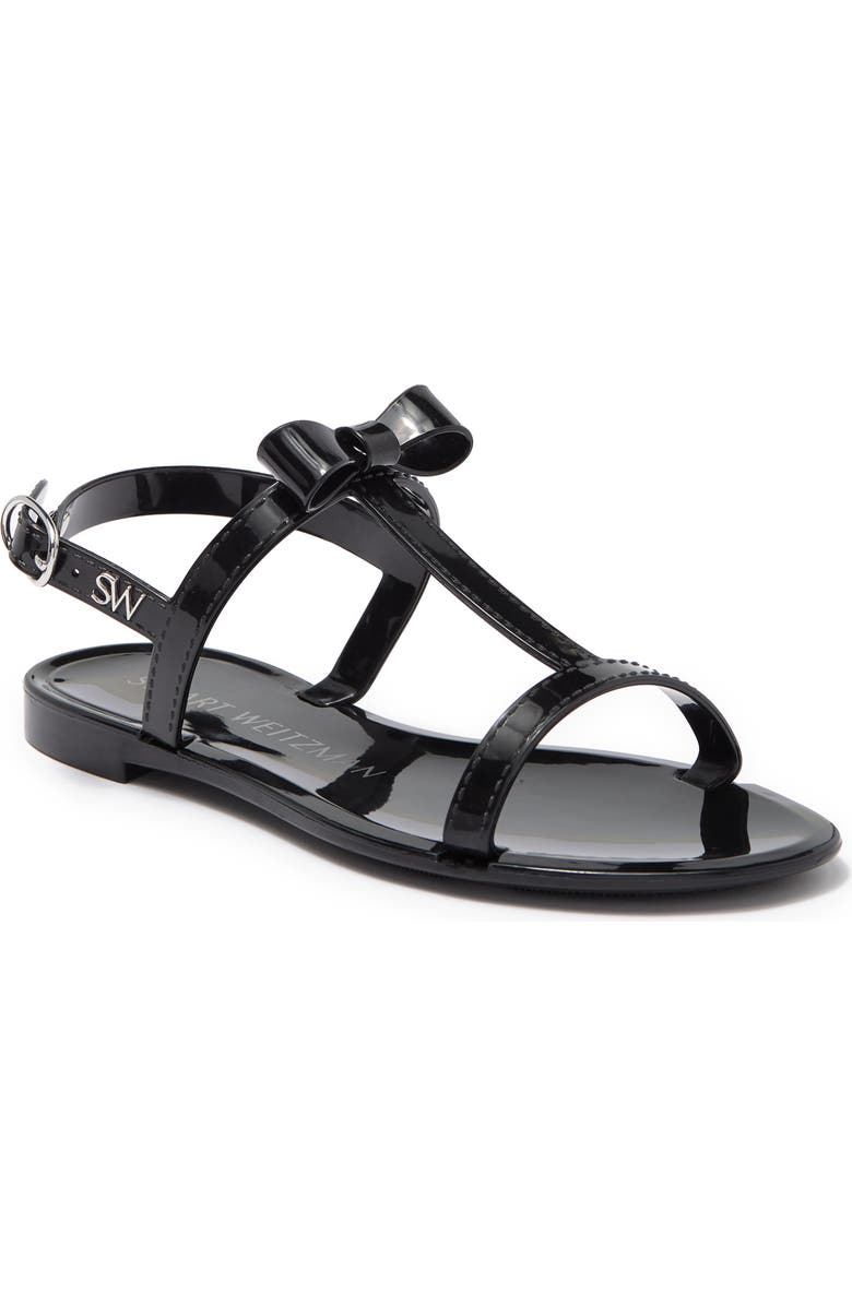 Stuart Weitzman Mellie Bow Jelly Sandal, Main, color,