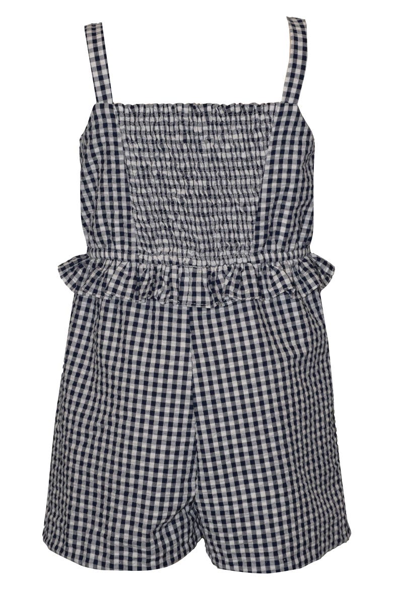 Kids' Bow Bodice Romper, Alternate, color, BLUE