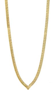 SAVVY CIE JEWELS Italian Reversible Snake Chain Necklace
