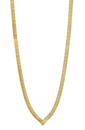 Savvy Cie Jewels Italian Reversible Snake Chain Necklace In Gold