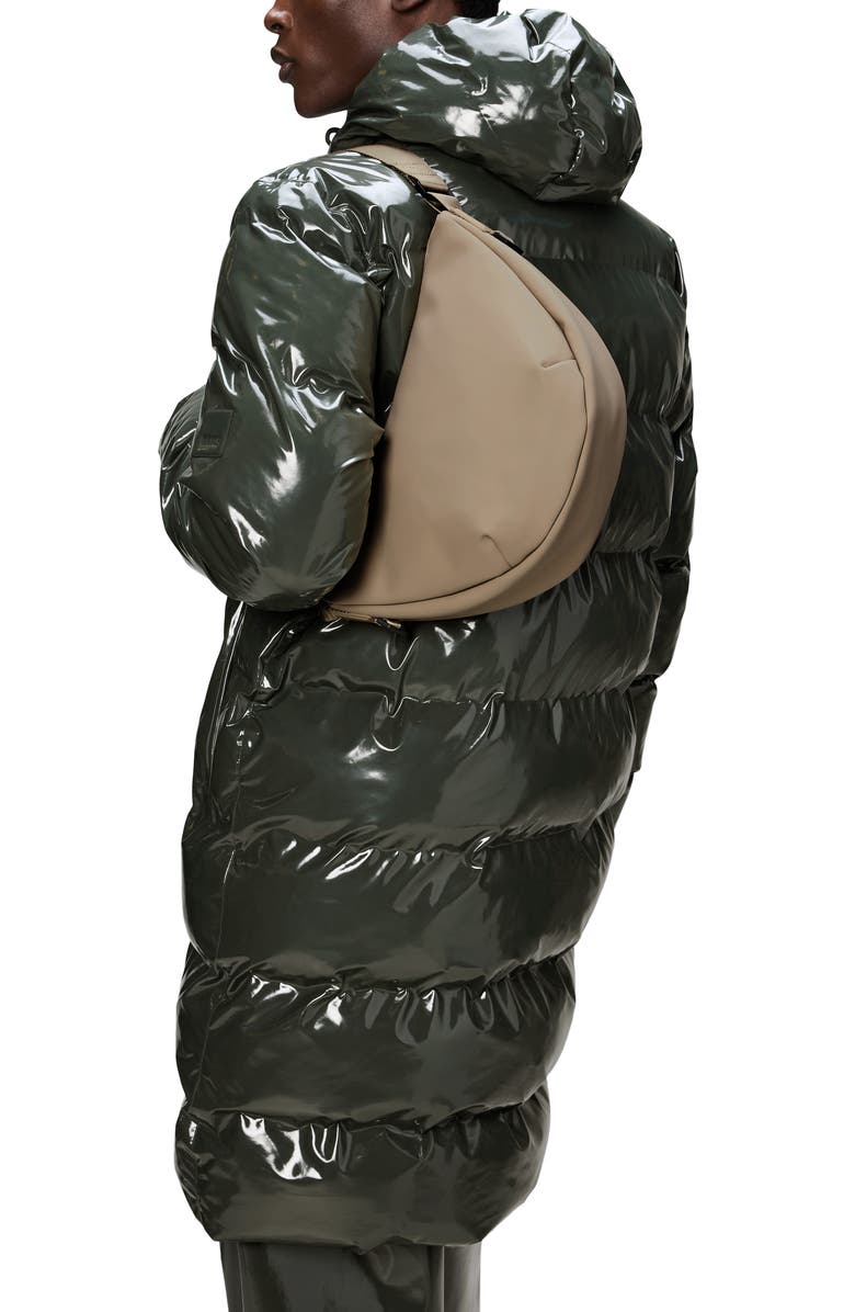 Rains Valera Waterproof Shoulder Bag, Alternate, color, Beige