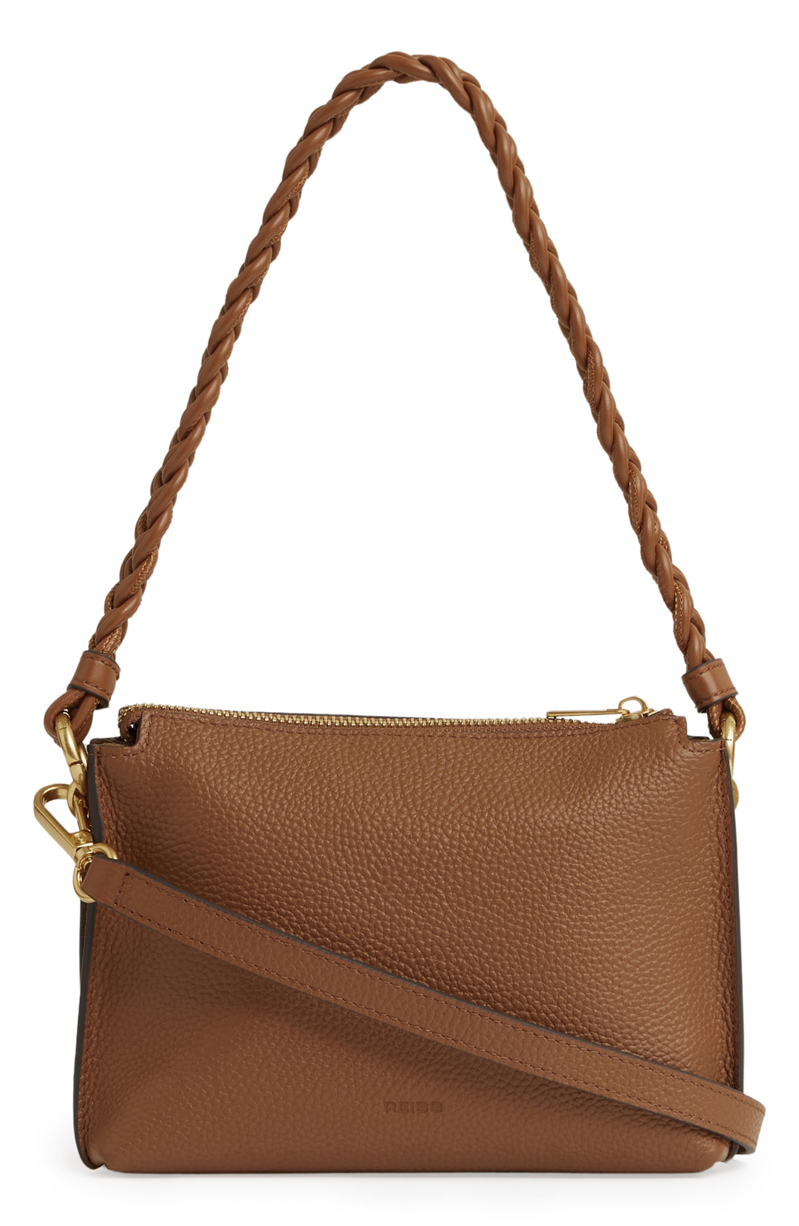 Reiss Paige Suede Crossbody Bag, Alternate, color, 