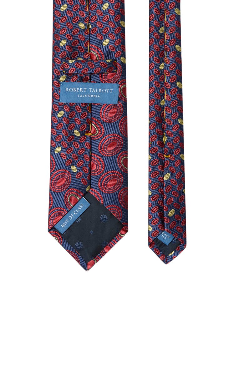 Robert Dot Stripe Mix Best of Class Necktie, Alternate, color, Red Multi