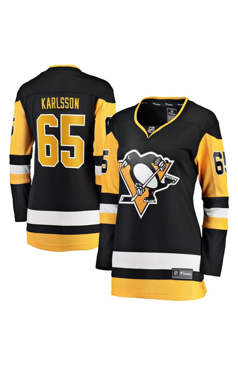 FANATICS Women's Fanatics Erik Karlsson Black Pittsburgh Penguins Home Breakaway Jersey, Main, color, Black