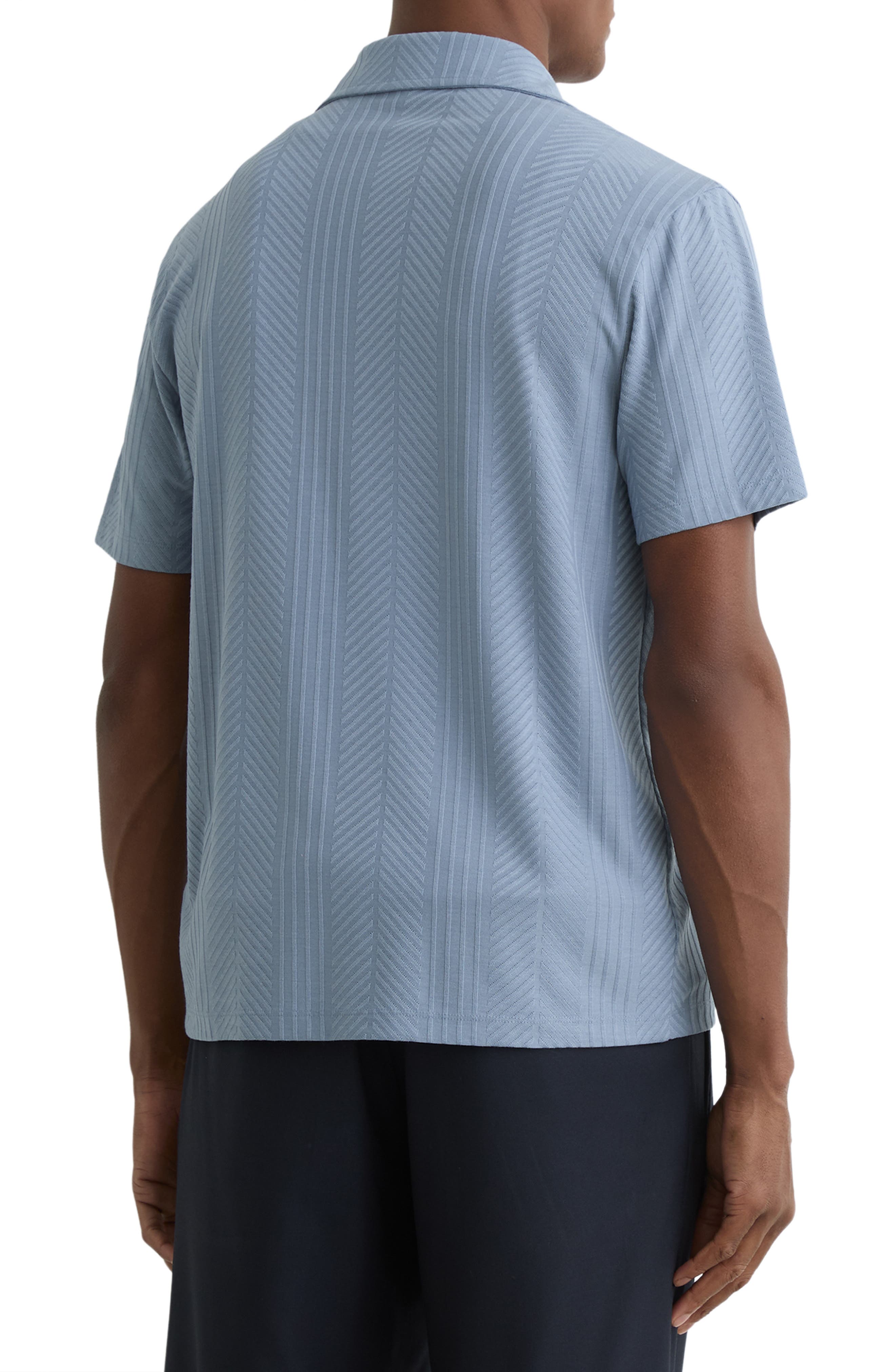Frederick Textured Stripe Camp Shirt - image 2