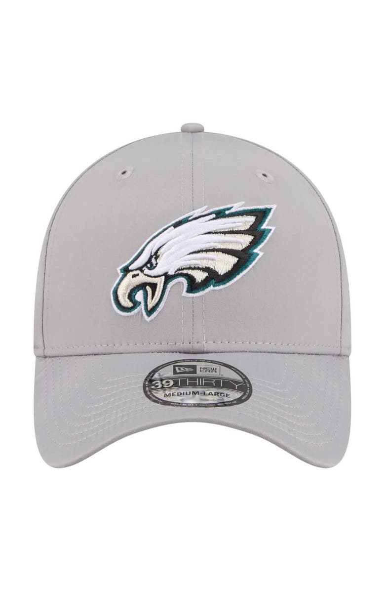 New Era Men's New Era  Gray Philadelphia Eagles Perforated 39THIRTY Flex Hat, Alternate, color, Gray