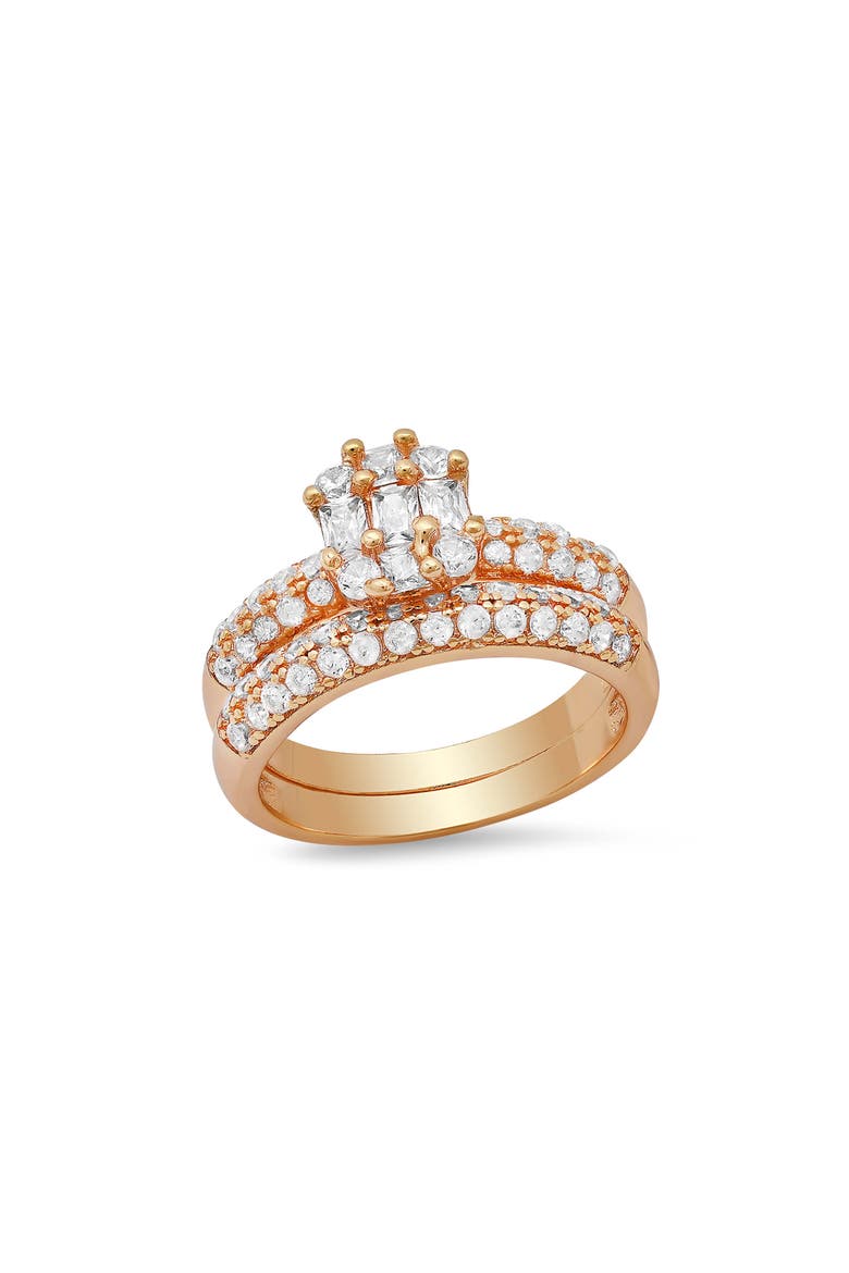 18k Gold Plated Ring Set, Main, color, GOLD