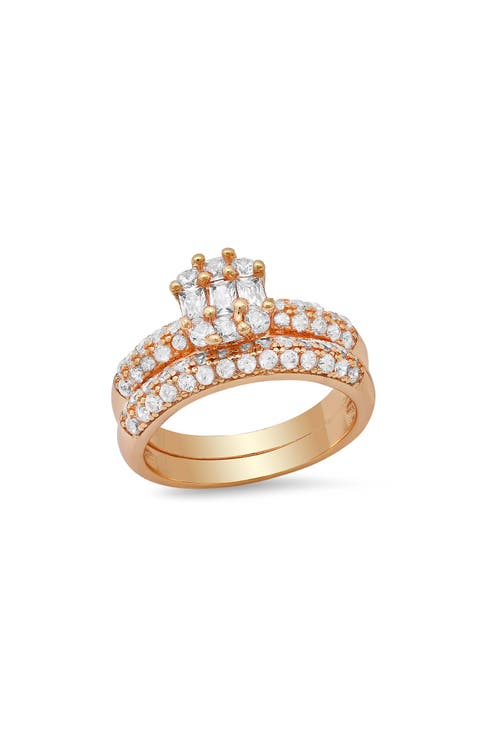 18k Gold Plated Ring Set