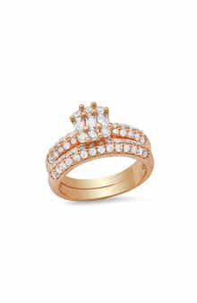 18k Gold Plated Ring Set