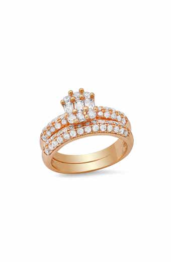 18k Gold Plated Ring Set
