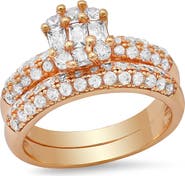STEELTIME 18k Gold Plated Ring Set