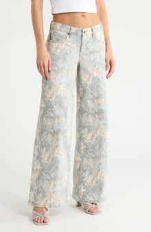 Low Rise Wide Leg Jeans
