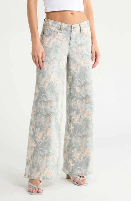 Low Rise Wide Leg Jeans
